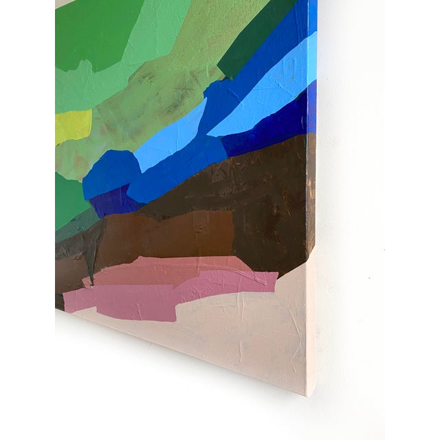 Mixed media on stretched canvas completed in 2025 by Jessalin Beutler. Edges have been painted for a complete look so...