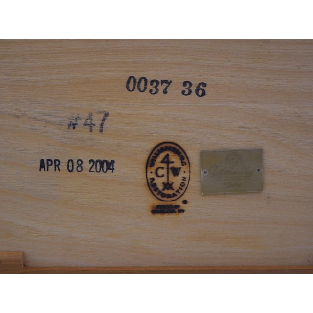 Stickley Colonial Williamsburg Mahogany Double What Not Shelf For Sale - Image 13 of 14