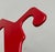 Mid-Century Modern German Red Space Age Coat Hanger, 1960s, Set of 3 For Sale - Image 9 of 18