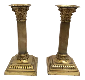19th Century Candle Holders - A Pair