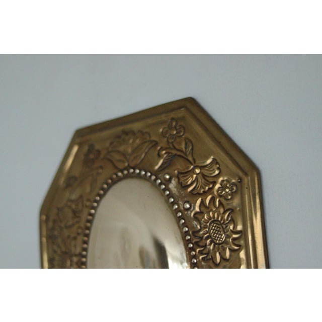 Mid-Century Modern Mid-Century Swedish Octagonal Brass Double Arm Sconces, Set of 2 For Sale - Image 3 of 18