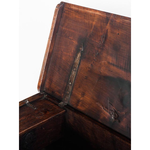 18th Century Catalan Bridal Chest in Walnut For Sale - Image 13 of 18