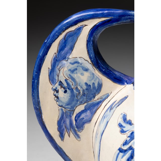 19th Century Antique Talavera De La Reina Faience Pot, Spain, 1800s For Sale - Image 5 of 8