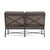 Brown Jordan Brown Jordan Venetian Left Arm Loveseat, Textured Pewter frame with Fusion Taupe fabric For Sale - Image 4 of 11