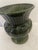 Lovely over sized vase in a dark green Majolica style,Made from glazed terra cotta purchased at John Roselli's Showroom in...