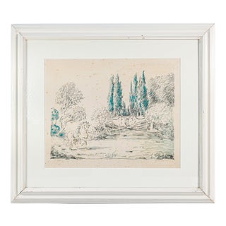 De Chirico, Horse at Villa Falconieri, Lithograph For Sale
