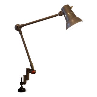 Vintage French Industrial Architect Table Lamp, 1950s For Sale