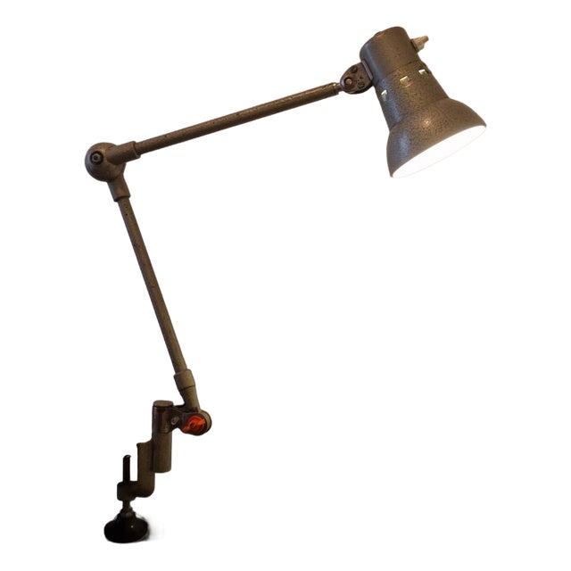 Vintage French Industrial Architect Table Lamp, 1950s For Sale