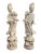 Chinese Guanyin Ceramic Statues, 1800s, Set of 2 For Sale - Image 6 of 6