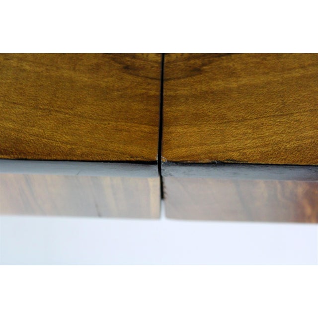 Walnut Folding Dining Table by Jindřich Halabala for Drevotvar, 1940s For Sale - Image 13 of 18