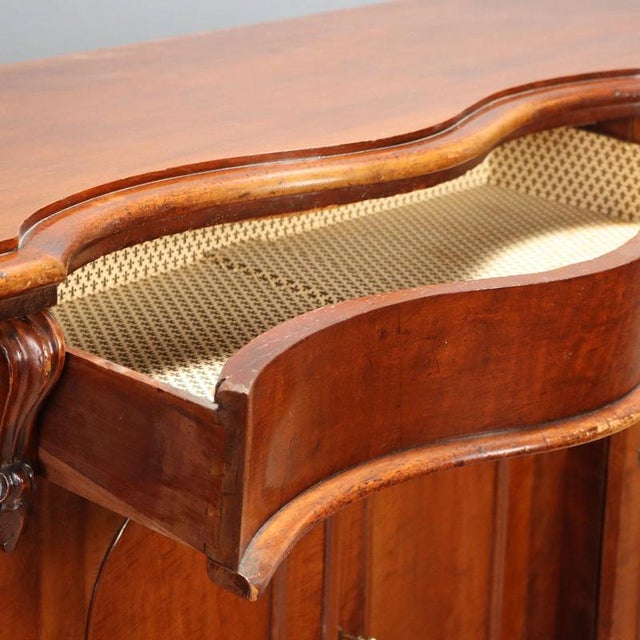 Brown Antique English Mahogany Sideboard, 1850s For Sale - Image 8 of 13