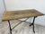 Mid 20th Century Vintage French Oak and Cast Iron Console Table For Sale - Image 5 of 10