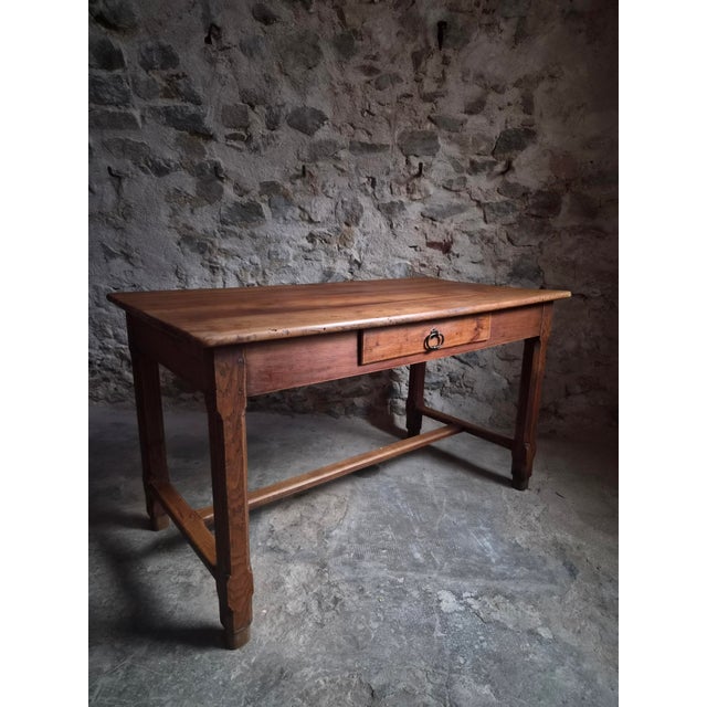 Antique French Farmhouse Table in Cherry, 1750s For Sale - Image 16 of 18