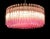 Triedri Glass Chandelier with 265 Pink Prisms For Sale - Image 6 of 13