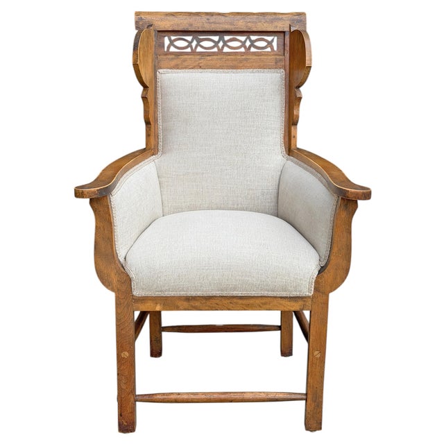 Farmhouse Pair of Vintage French Wingback Chairs For Sale - Image 3 of 13