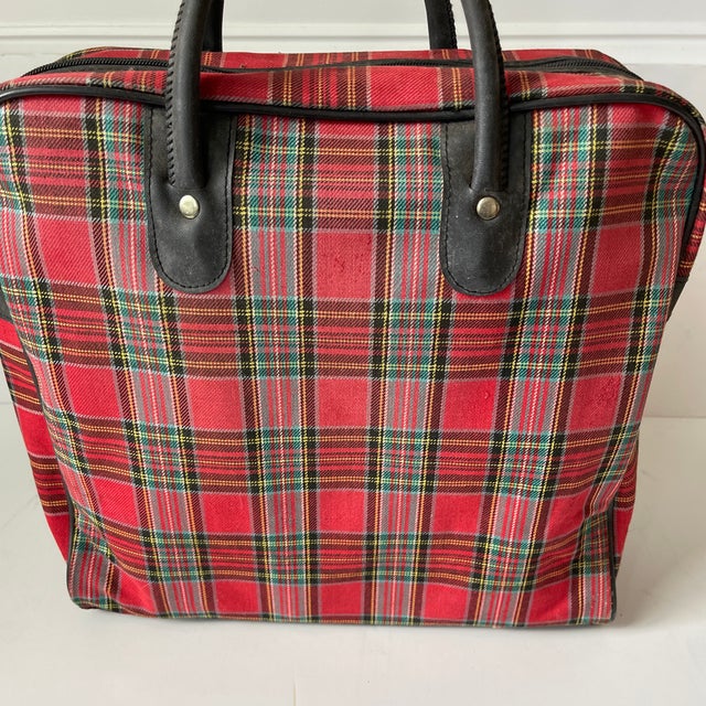 Vintage Aladdin Thermos Plaid Bottle & Bag Set- 4 Pieces For Sale - Image 9 of 11