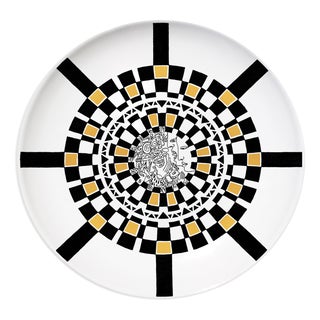 Castle Ceramic Plate by Vincenzo D’Alba for Kiasmo For Sale