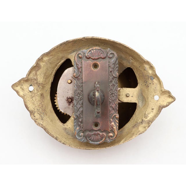 Antique Brass Victorian Crank Mechanical Twist Door Bell For Sale - Image 4 of 4