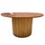 1950s MCM Coastal Round Stacked Rattan Pedestal Table Mahogany Top, 2 Available For Sale - Image 5 of 5