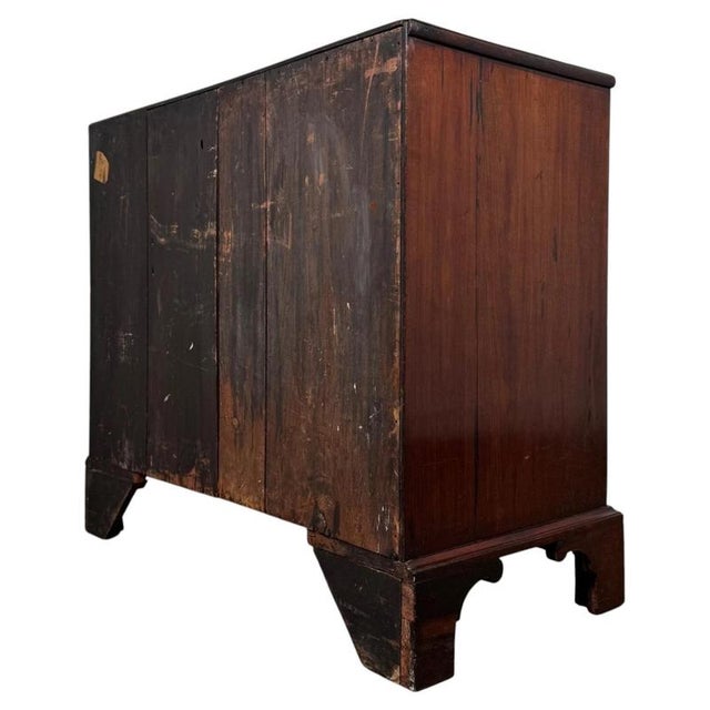 Brown 18th Century English Mahogany Chest of Drawers with Satinwood Inlay For Sale - Image 8 of 12