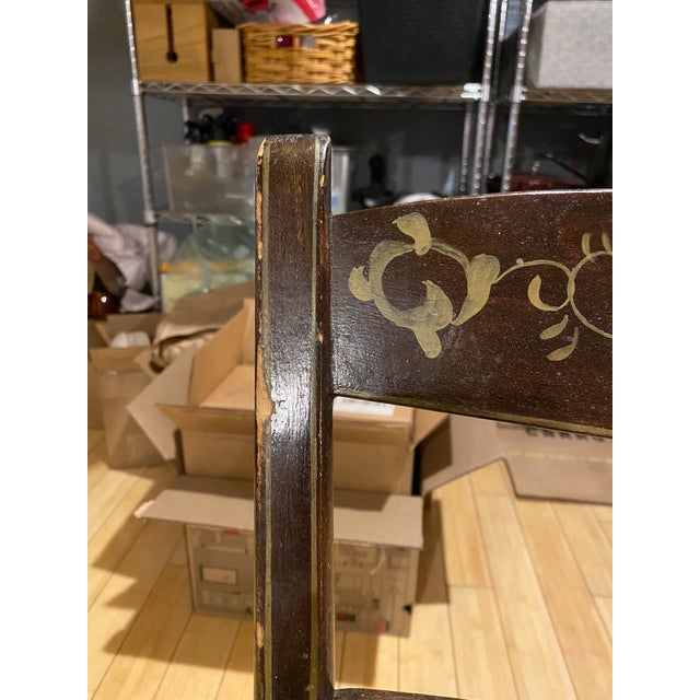 Antique 19th Century Pa Dutch Style Strong Wooden Chairs (10) For Sale - Image 15 of 17