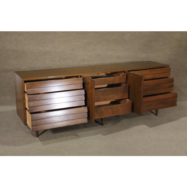 Mid 20th Century Mid 20th Century Merton Gershun Designed Dresser w/ Louvered Front For Sale - Image 5 of 12