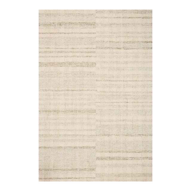 Chris Loves Julia x LoloiChris Natural / Sage 11'-6" x 15' Area Rug For Sale