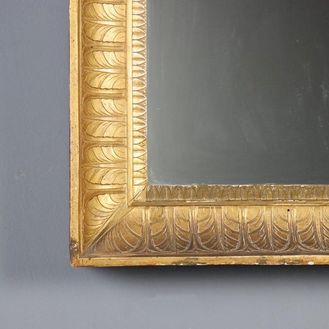 Empire Mirror in Carved and Gilded Wood For Sale - Image 6 of 9