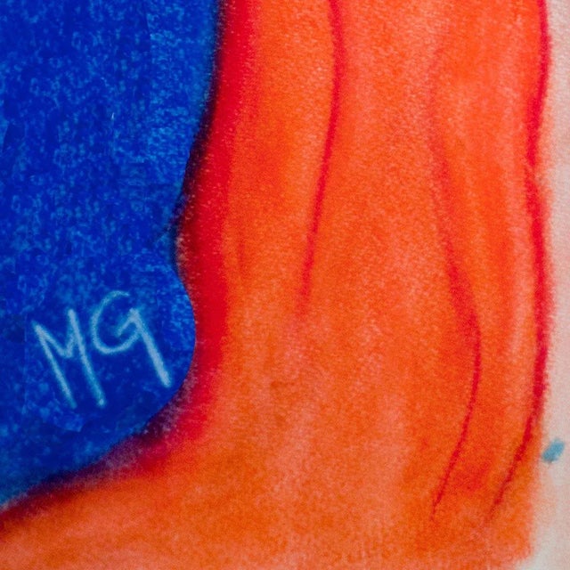 2017 “Sofia” Contemporary Expressionist Pastel Portrait Drawing on Paper by Maria Grazia Facciolà For Sale In New York - Image 6 of 7