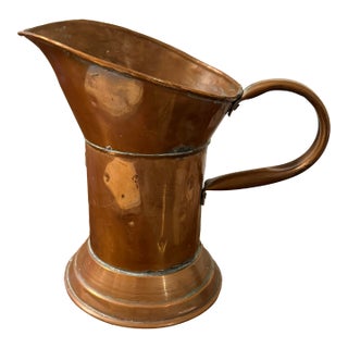 1970s Hammered Copper Pitcher For Sale