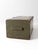 This 1943 World War II military storage crate carries decades of service history in its olive drab finish, stenciled...