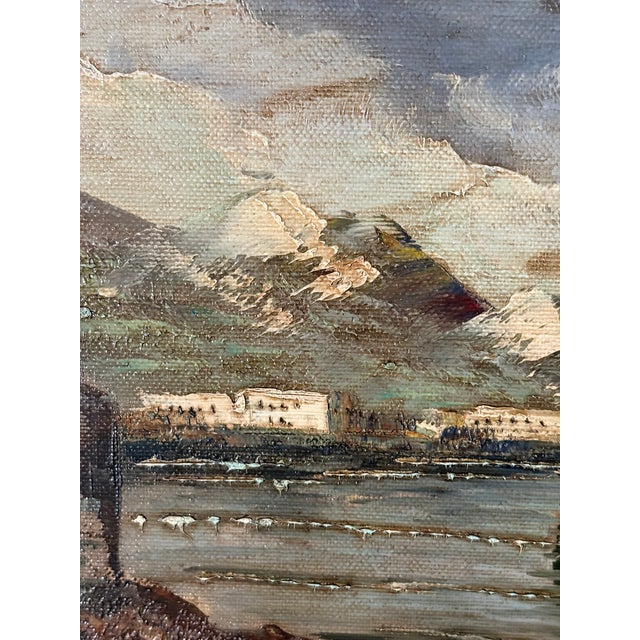 Framed Oil on Canvas Seascape Scene, Late 19th Century For Sale In Savannah - Image 6 of 9