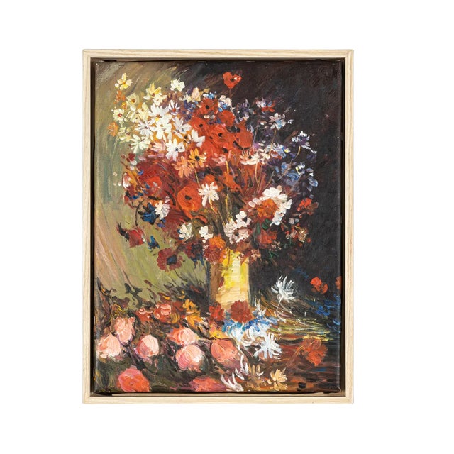 Bouquet, Oil on Canvas, Framed For Sale