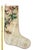 Boho Chic Botanical Branch Vintage Kilim Christmas Stocking, Cream Wool With Floral Motif, 12.2 X 17.7 in – One of a Kind Decor For Sale - Image 3 of 6