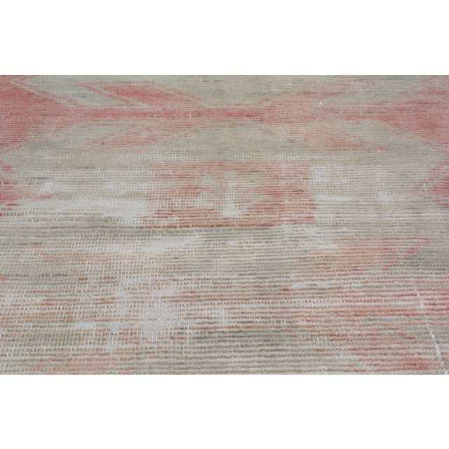 1960s Vintage Anatolian Oushak Handmade Hand Knotted Runner Rug With Natural Colors,2'10''x10' For Sale In New York - Image 6 of 7