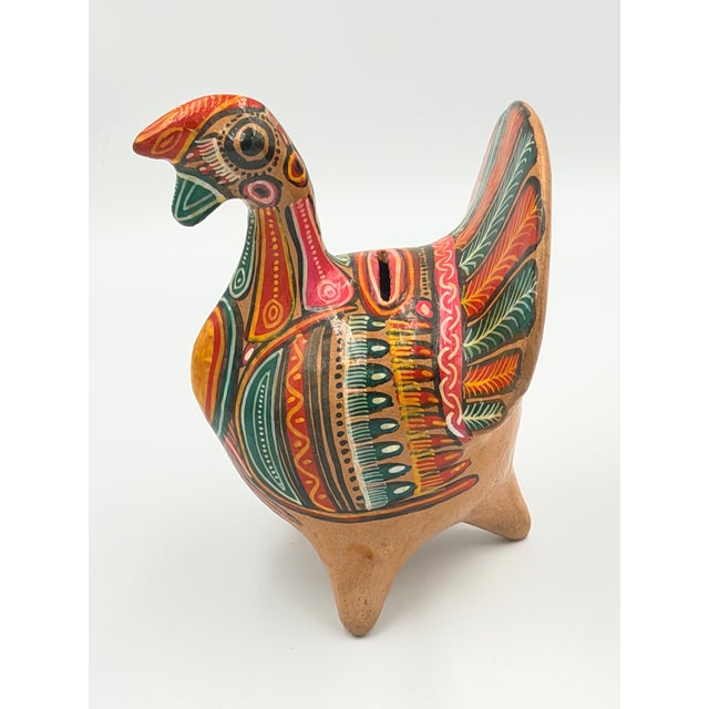 Discover this charming vintage Mexican folk art turkey, handcrafted with care from Tonala pottery. This delightful piece...