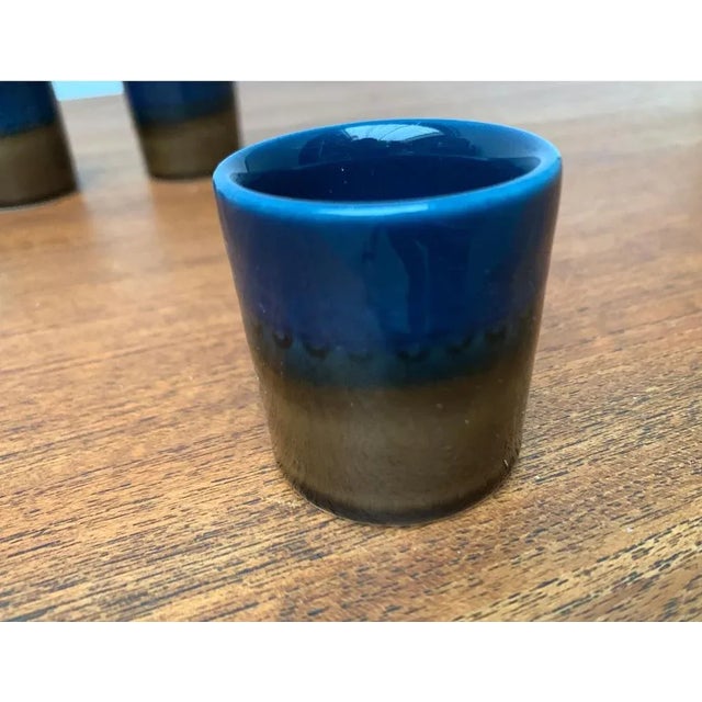 Vintage German Studio Line Brotzeit Shot Glasses in Ceramic from Rosenthal, Set of 4 For Sale - Image 3 of 12