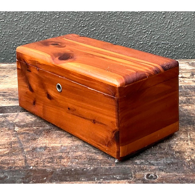 Mid 20th Century Vintage Lane Cedar Box For Sale - Image 5 of 12