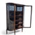 Traditional Edwardian Curved Glass Demi-Lune Display Cabinet, 20th Century For Sale - Image 3 of 16