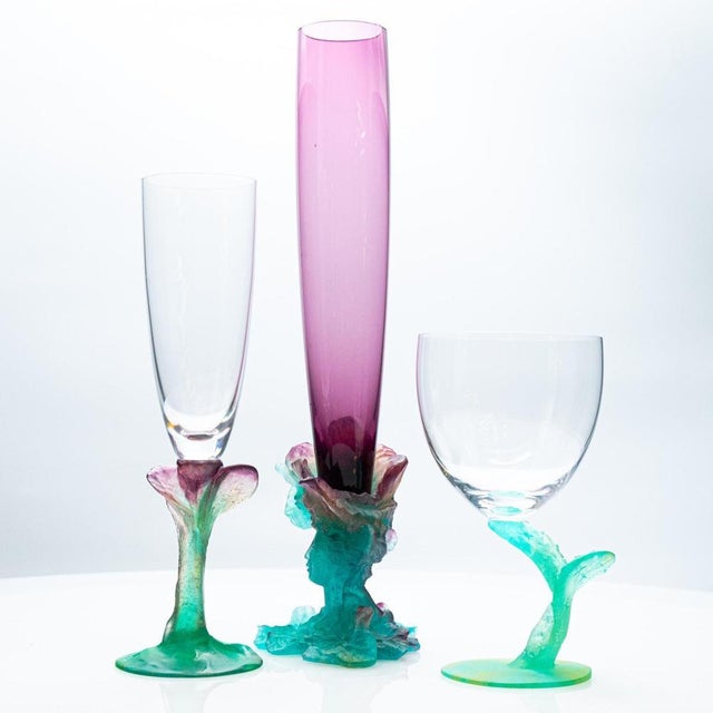 Glass Paste Set from Daum, 1980, Set of 3 For Sale - Image 8 of 12