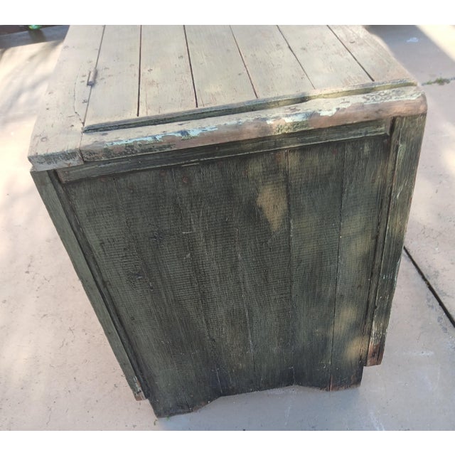 Late 19th Century Painted Pine Blanket Chest For Sale - Image 4 of 17