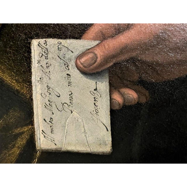 Portrait of a Member of the Florentine Della Rena Family, Oil on Canvas, Late 16th Century For Sale - Image 5 of 11