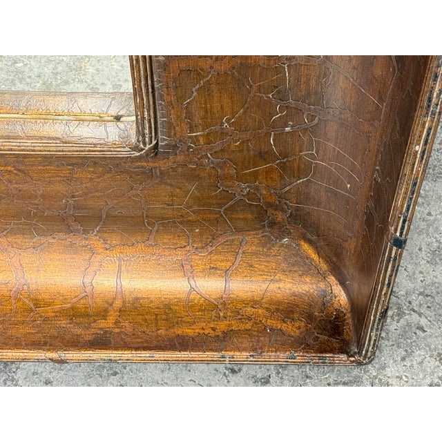 Gold Abernathy Furniture Distressed Gold Finish Mirror For Sale - Image 8 of 12