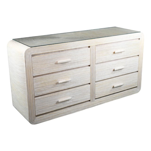 Blonde Pencil Reed Dresser For Sale