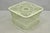 Vintage Russell Woodard Mid Century Modern Woven Spun Fiberglass Green Footstool Ottoman (no cushion). Circa Mid 20th...