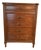 Vintage Henredon Heritage Walnut Italian Provincial - Highboy 5-Drawer (5300 Series) For Sale