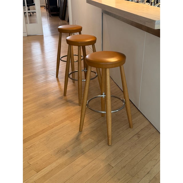2010s Carl Hansen Hans Wegner Ch58 Bar Stools For Sale - Image 5 of 5