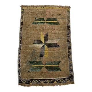 Mid 20th Century Oushak Anatolian Wool Carpet For Sale