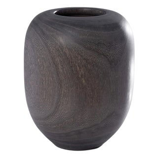 Sylva Decorative Wood Vase, Small For Sale