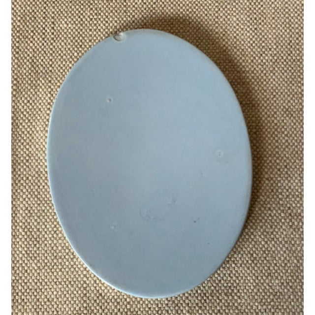 1920s Neoclassical Grecian Goddess Porcelain Lozenge - Wedgwood Style For Sale - Image 4 of 9